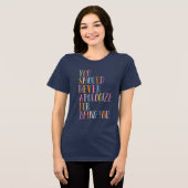 Inspirerende Spreuk | Opbeurende Positieve Uitspra Tri-Blend Shirt (Voorkant volledig)