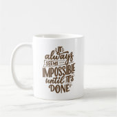 Inspirerende Spreuk Positieve Mentaliteit Koffiemok (Links)