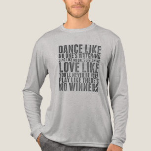 Inspirerende Spreuk Rustiek Grunge Tekst Bord Tri-Blend Shirt