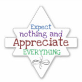 Inspirerende Spreuk Sticker (Voorkant)