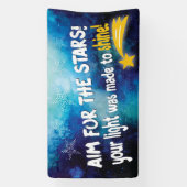 Inspirerende Ster Docent Klaslokaal Spandoek (Verticaal)