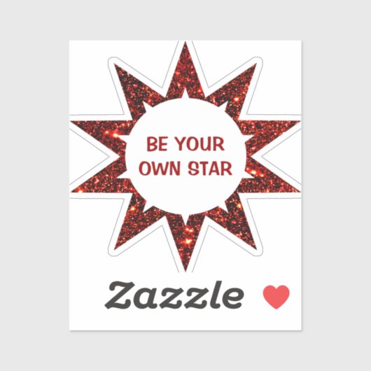 inspirerende ster sticker (Vel)