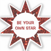 inspirerende ster sticker (Voorkant)