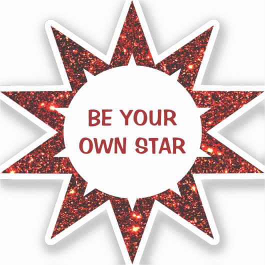 inspirerende ster sticker (Voorkant)
