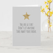 Inspirerende sterren met citaten kaart (Gele Bloem)