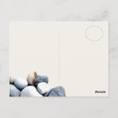 Inspirerende stijlvolle Be Mindful kiezelstenen Briefkaart (Achterkant)