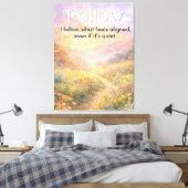 Inspirerende stille vertrouwen citaat modern Canvas Afdruk (Insitu (Slaapkamer))