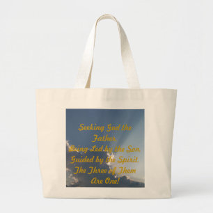 Inspirerende stralen grote tote bag