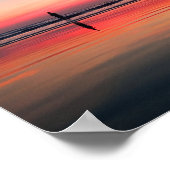 Inspirerende Sunset Beach Canvas Kunst  Poster (Hoek)