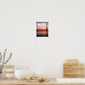 Inspirerende Sunset Beach Canvas Kunst  Poster (Keuken)