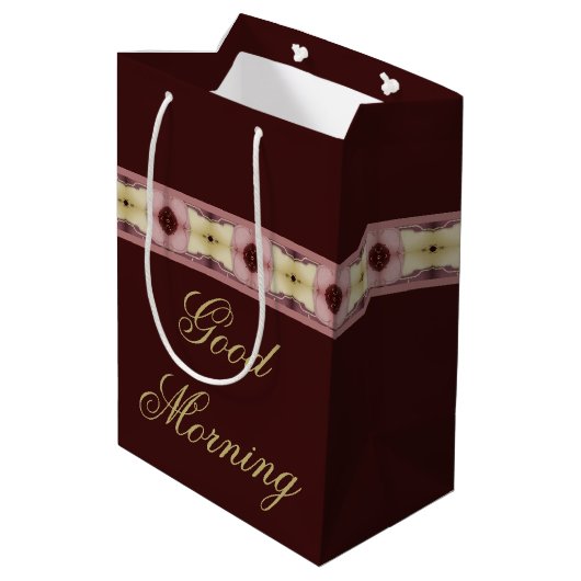 Inspirerende super cute boodschappentas verpakking medium cadeauzakje (Achterkant Gekanteld)