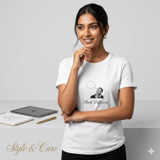 Inspirerende Think Different Meisjes T-Shirt Sloga