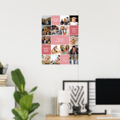 Inspirerende Troost Aangepaste Berichten & 14-Foto Poster (Thuiskantoor)