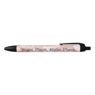Inspirerende tuinspreuk juiste plant op de juiste zwarte inkt pen