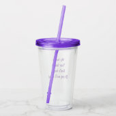 Inspirerende Tumbler Acryl Drinkbeker (Achterkant)