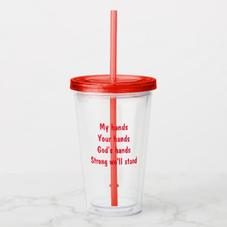 Inspirerende Tumbler Acryl Drinkbeker