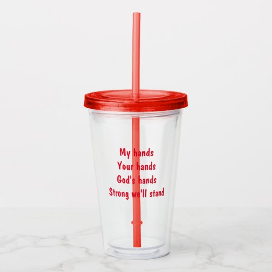 Inspirerende Tumbler Acryl Drinkbeker (Voorkant)
