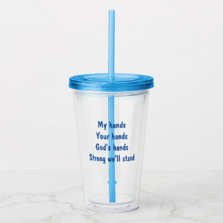 Inspirerende tumbler acryl drinkbeker