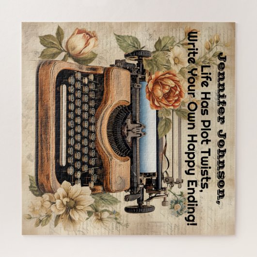 Inspirerende  Typewriter Puzzel (Horizontaal)