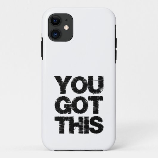 Inspirerende typografie citaat zwart wit Case-Mate iPhone case (Achterkant)