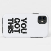 Inspirerende typografie citaat zwart wit Case-Mate iPhone case (Achterkant (horizontaal))