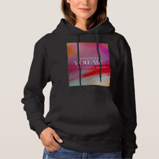 Inspirerende typografie hoodie