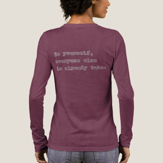 Inspirerende typografie met citaat Tri-Blend shirt (Achterkant)