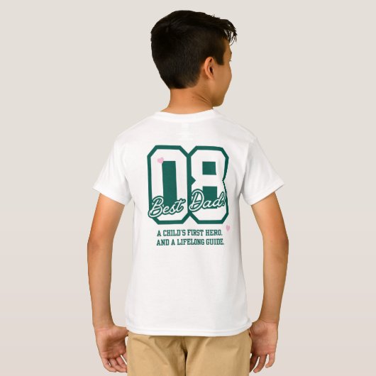 Inspirerende Vader Citaat T-shirt (Achterkant volledig)