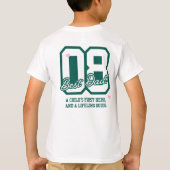 Inspirerende Vader Citaat T-shirt (Achterkant)