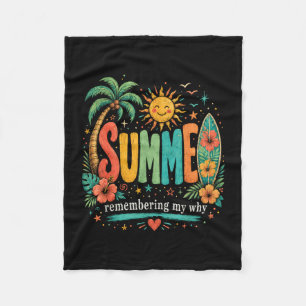 Inspirerende vakantiequote breken  fleece deken
