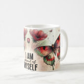 Inspirerende Vlinder Citaat Koffiemok (Voorkant rechts)