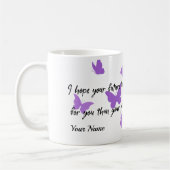 Inspirerende Vlinder Toekomst Citat Geschenk Mok (Links)