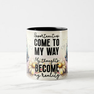 Inspirerende Vlinder Wrap Tweekleurige Koffiemok