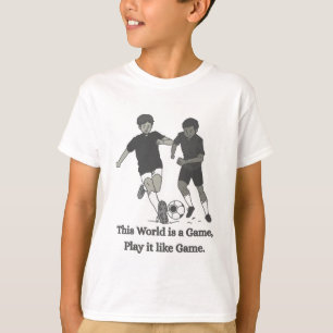Inspirerende Voetbal Quote T-shirt voor Kinderen