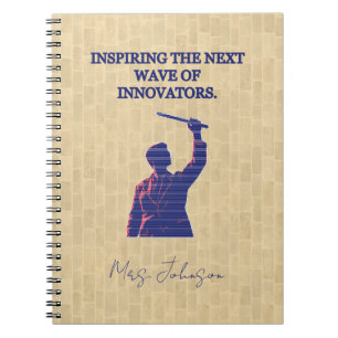 Inspirerende volgende golf van innovators wetensch notitieboek