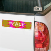 Inspirerende vrede zij met u Vectorontwerp kunst Bumpersticker (Op Truck)
