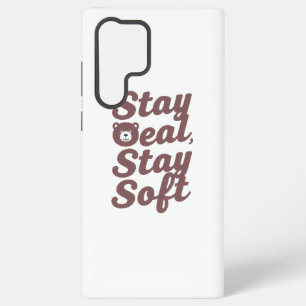Inspirerende vriendelijkheidsquote met knuffelbeer samsung galaxy hoesje
