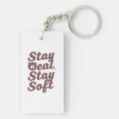 Inspirerende vriendelijkheidsquote met knuffelbeer sleutelhanger (achterkant)
