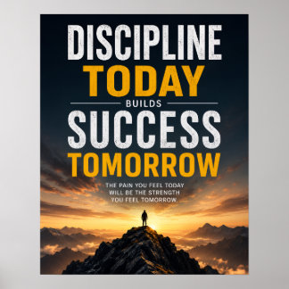 Inspirerende wanddecoratie met positieve citaten p poster