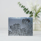Inspirerende waterbellen briefkaart (Staand voorkant)