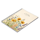 Inspirerende waterverf wilde bloem notitieboek (Linkerzijde)
