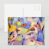 Inspirerende watervogel vogels briefkaart (Voorkant / Achterkant)