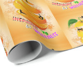 Inspirerende Wellness Yoga Cadeaupapier (Rol Hoek)