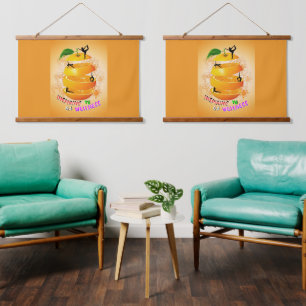 Inspirerende Wellness Yoga Hangend Wandkleed