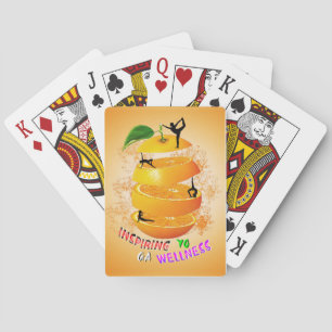 Inspirerende Wellness Yoga Pokerkaarten