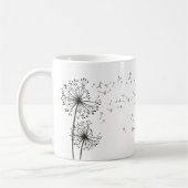 Inspirerende Wish Dandelion Graphic Koffiemok (Links)