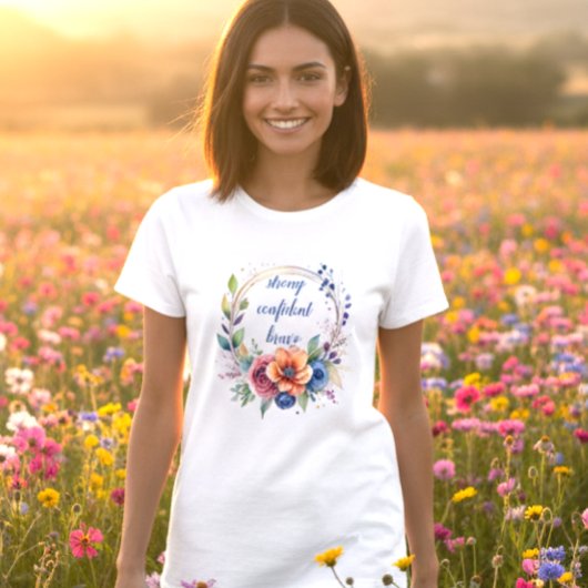Inspirerende witte T-shirt voor vrouwen