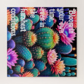 Inspirerende Woestijn Weerbaarheid Legpuzzel (Horizontaal)