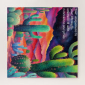 Inspirerende Woestijn Zelfvertrouwen Legpuzzel (Horizontaal)