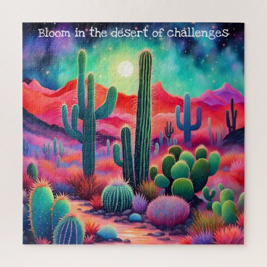 Inspirerende Woestijnbloei Legpuzzel (Verticaal)